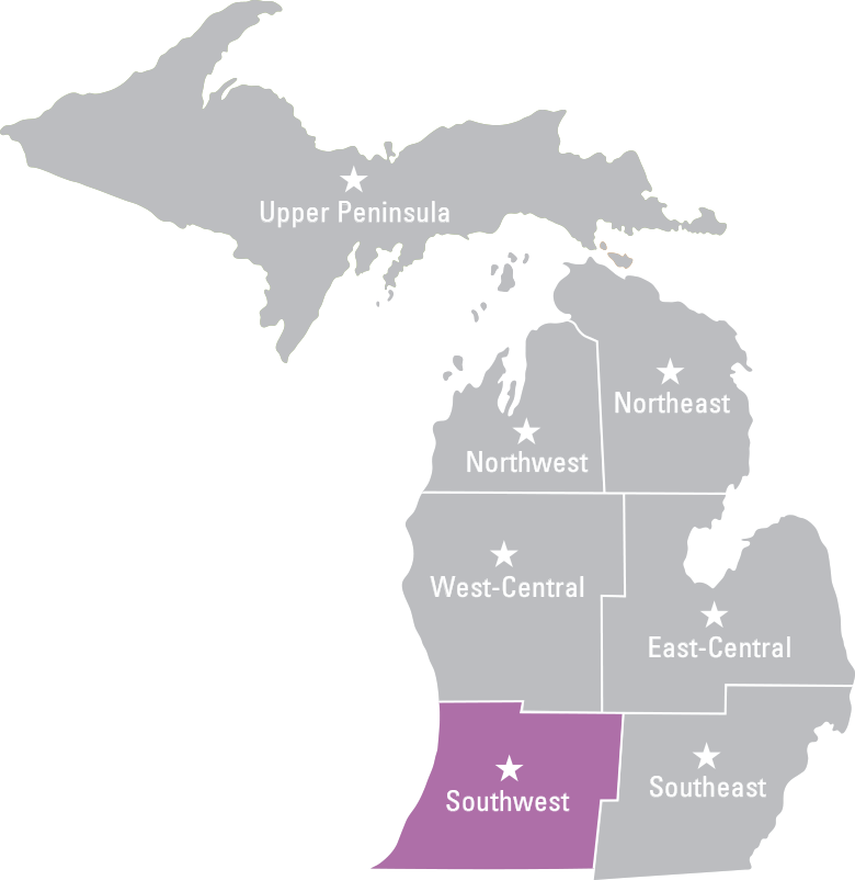 Sw Michigan Map Southwest - Michigan Agritourism